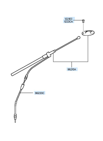 ANTENNA ASSY-RADIO 96210-06001 9621006001 96210 06001