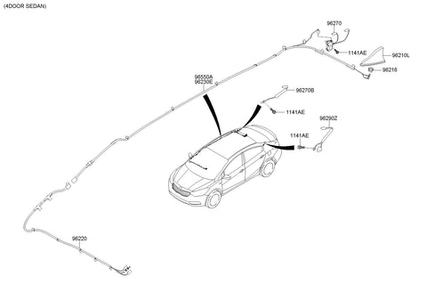 ANTENNA ASSY-COMBINATION <br>96210-A73103D, <br>96210A73103D, <br>96210 A73103D <br>(Original, New)