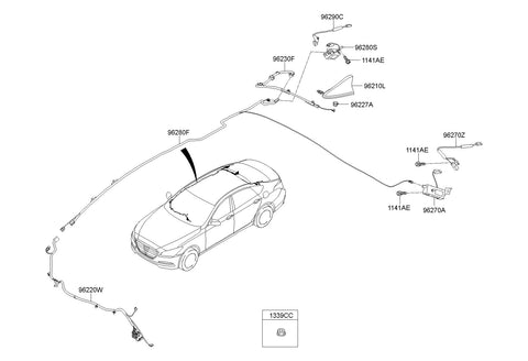 ANTENNA ASSY-COMBINATION 96210-B1000NR6 96210B1000NR6 96210 B1000NR6