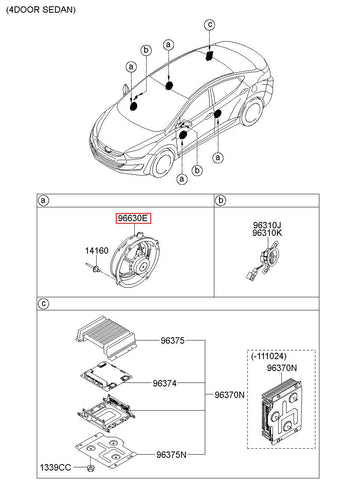 SPEAKER ASSY-DR 96330-3X000 (Original, New)