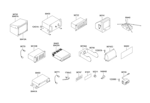 CABLE ASSY-BACK EYE CAMERA <br>96771-8A300, <br>967718A300, <br>96771 8A300 <br>(Original, New)