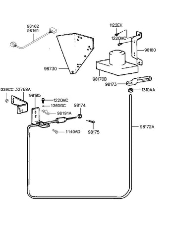 WIRING HARNESS-ACTUATOR <br>98162-8C000, <br>981628C000, <br>98162 8C000 <br>(Original, New)