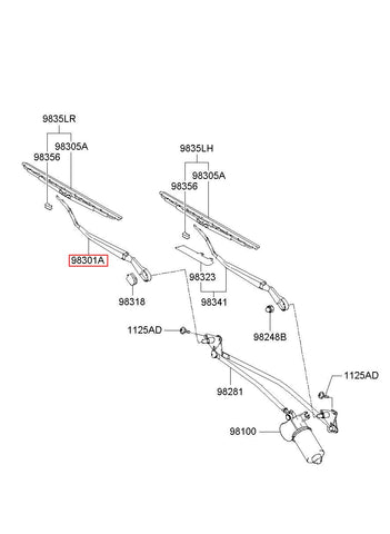 ARM ASSY-W/SHLD WPR 98331-H1002 (Original, New)