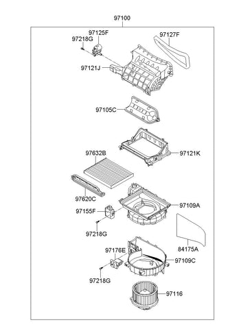 ACTUATOR-INTAKE 97162-1PAA0 971621PAA0 97162 1PAA0