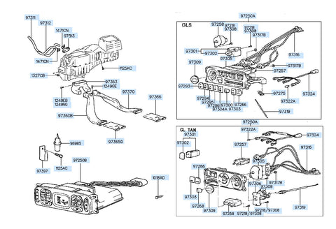 SWITCH ASSY-AIR CONDITIONING <br>97301-34100, <br>9730134100, <br>97301 34100 <br>(Original, New)