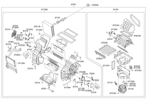 ACTUATOR-INLET DOOR 97124-2D000 971242D000 97124 2D000
