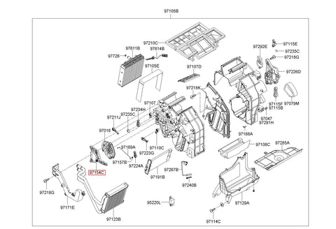 ACTUATOR MOTOR ASSY-MODE 97154-3K000 (Original, New)