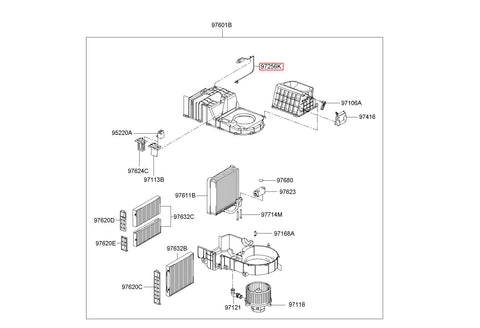 SENSOR-EVAPORATOR CORE 97030-H1730 (Original, New)