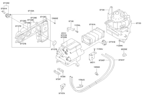 SWITCH-BLOWER <br>97127-5H000, <br>971275H000, <br>97127 5H000 <br>(Original, New)