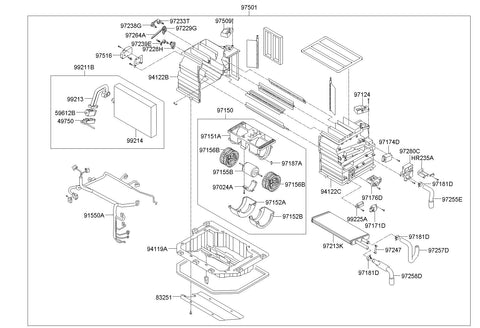 ACTUATOR ASSY-DEFROSTER <br>97509-8D010, <br>975098D010, <br>97509 8D010 <br>(Original, New)