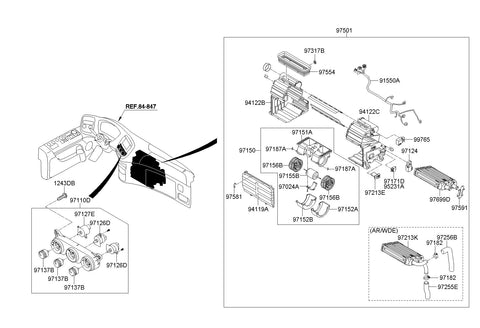 ACTUATOR-MODE 97516-8K010 975168K010 97516 8K010