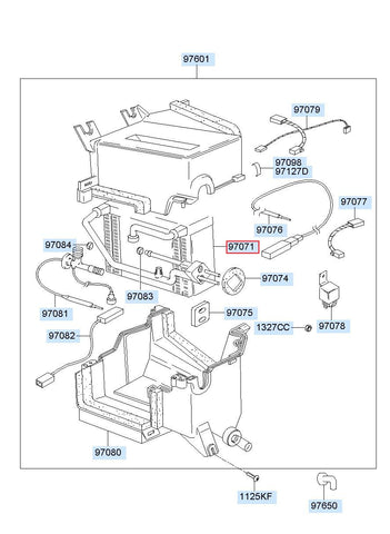 CORE ASSY 97071-4A003 (Original, New)