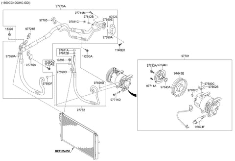 TUBE ASSY-SUCTION & LIQUID <br>97775-A5700, <br>97775A5700, <br>97775 A5700 <br>(Original, New)