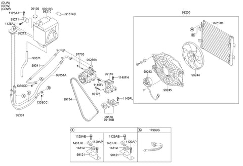 SHROUD-CONDENSER FAN <br>99245-5K000, <br>992455K000, <br>99245 5K000 <br>(Original, New)