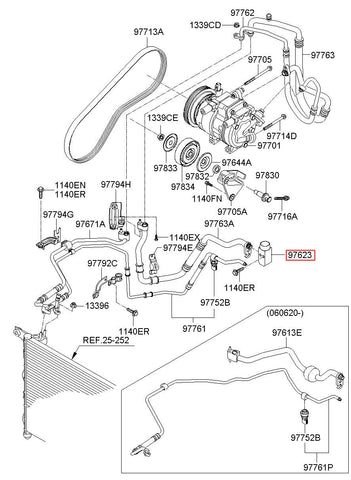 EXPANSION VALVE ASSY 97626-2K000 (Original, New)