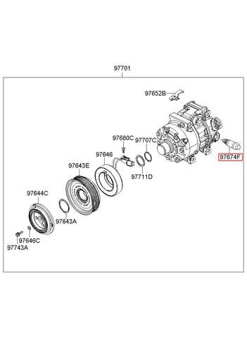 VALVE-CONTROL 97674-2B300 (Original, New)