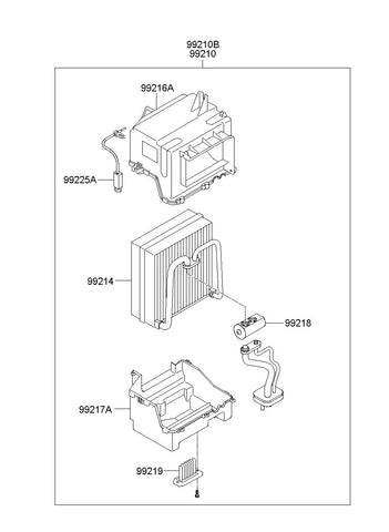 THERMOCON-A/CON EVAPARATOR <br>99225-5H090, <br>992255H090, <br>99225 5H090 <br>(Original, New)