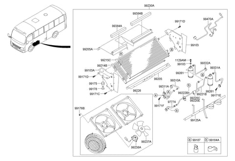 FAN MOTOR ASSY <br>99226-5A161, <br>992265A161, <br>99226 5A161 <br>(Original, New)