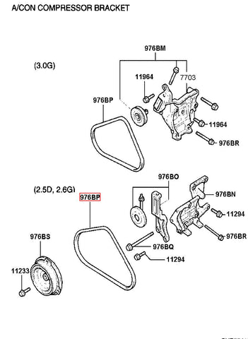 BELT"V" HJ820-003 (Original, New)