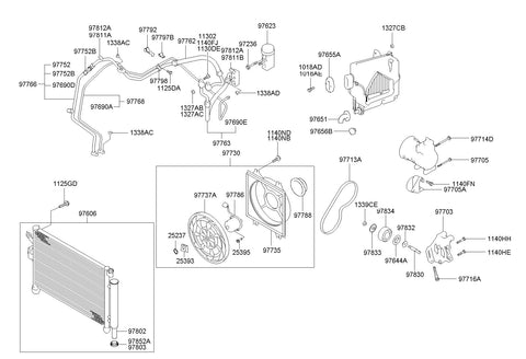 SWITCH ASSY-TRIPLE <br>97752-1C100, <br>977521C100, <br>97752 1C100 <br>(Original, New)