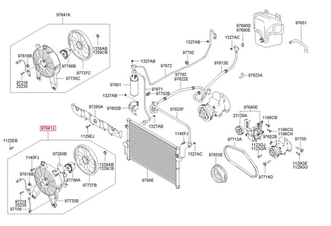 FAN-CONDENSER LH 97641-H1601 (Original, New)