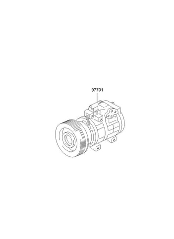 COMPRESSOR ASSY <br>97701-M3000, <br>97701M3000, <br>97701 M3000 <br>(Original, New)