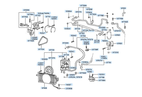 HOSE-DISCHARGE <br>97762-34301, <br>9776234301, <br>97762 34301 <br>(Original, New)